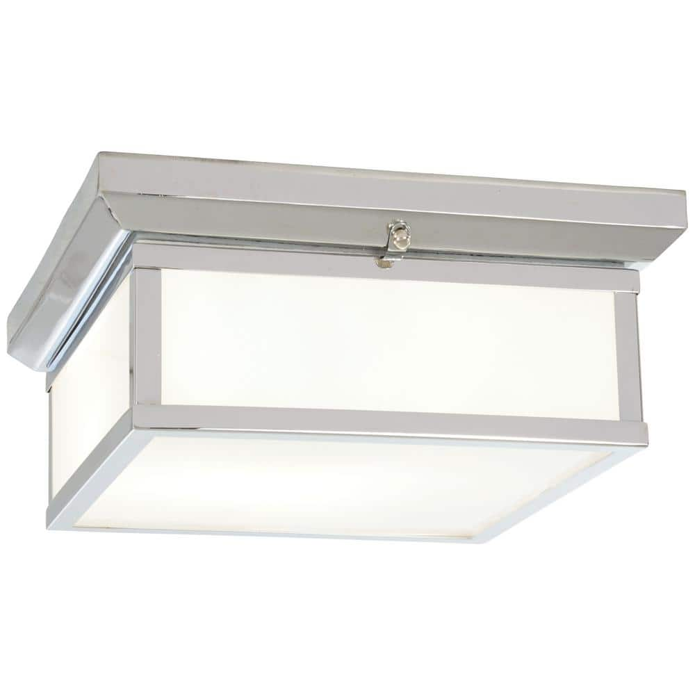 Minka Lavery Daventry 2-Light Chrome Flush Mount Light 6919-77 - The ...