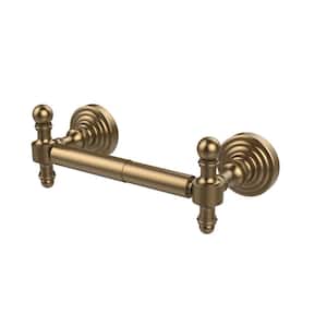 Retro Wave Collection Double Post Toilet Paper Holder in Brushed Bronze