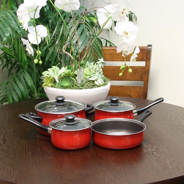 Gibson Home 7 piece Carbon Steel Non-stick Cookware set