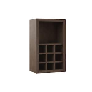 Shaker Assembled 18x30x12 in. Wall Flex Kitchen Cabinet with Shelves and Dividers in Brindle