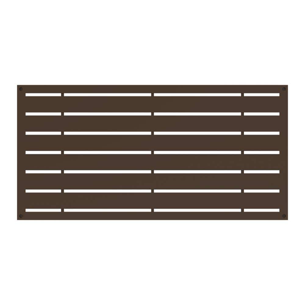Umber Brown Polypropylene Decorative Screen Panel 2 ft x 4 ft