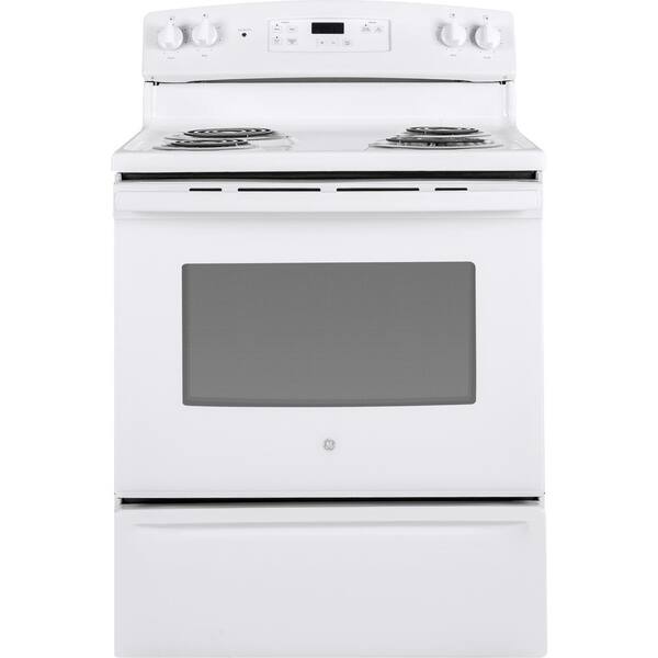 GE 30 in. 5.0 cu. ft. Electric Range in White