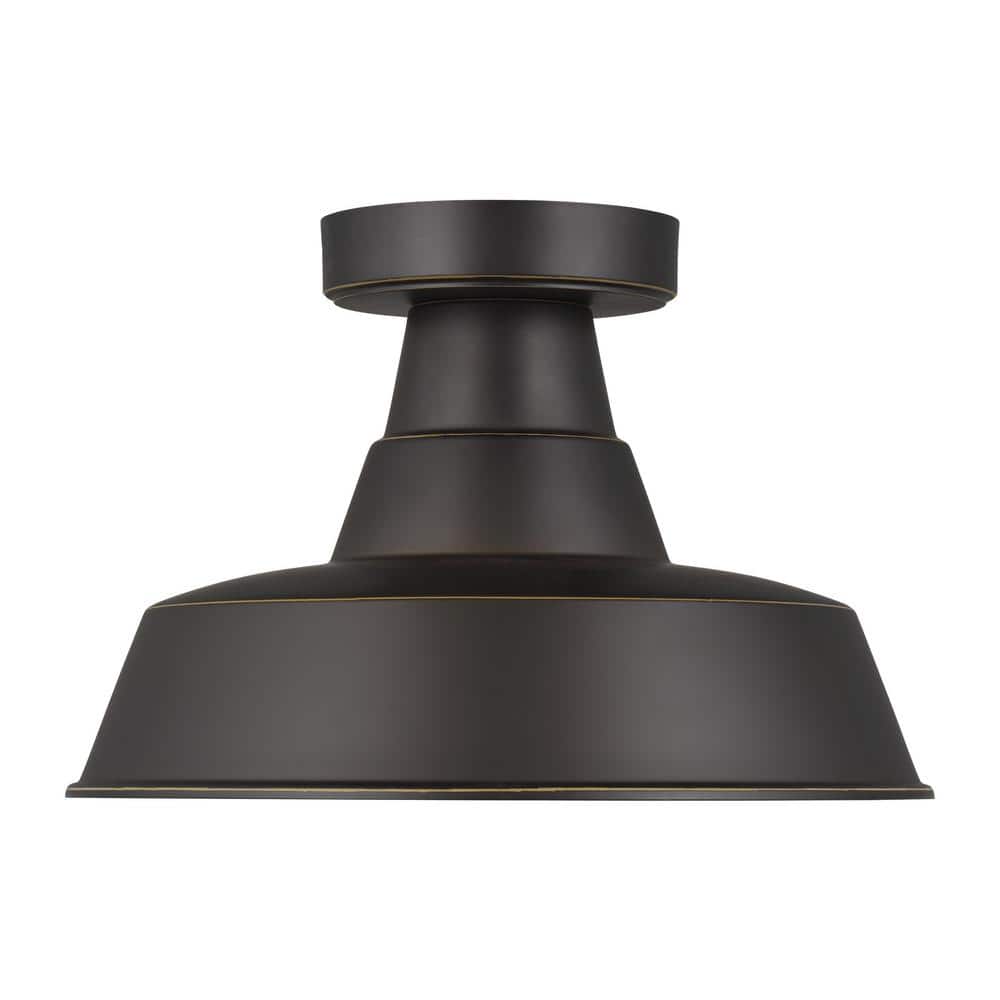 Sea Gull Lighting Outdoor Ceiling 7.5-in W Antique Bronze Outdoor Flush Mount Light ENERGY STAR Sea Gull Lighting Outdoor Ceiling 7.5-in W Antique Bronze Outdoor Flush Mount Light ENERGY STAR