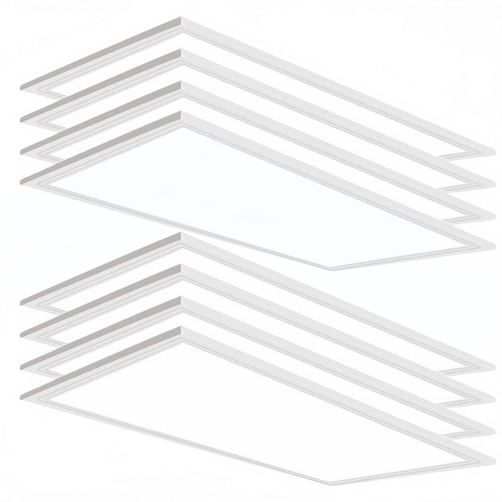 8-Pack 2 ft. x 4 ft. 7800 Lumens Integrated LED Panel Light 5000K 2 x 4 LED Drop Ceiling Light for Office (120-277V/ac) price history on PriceWatchPro