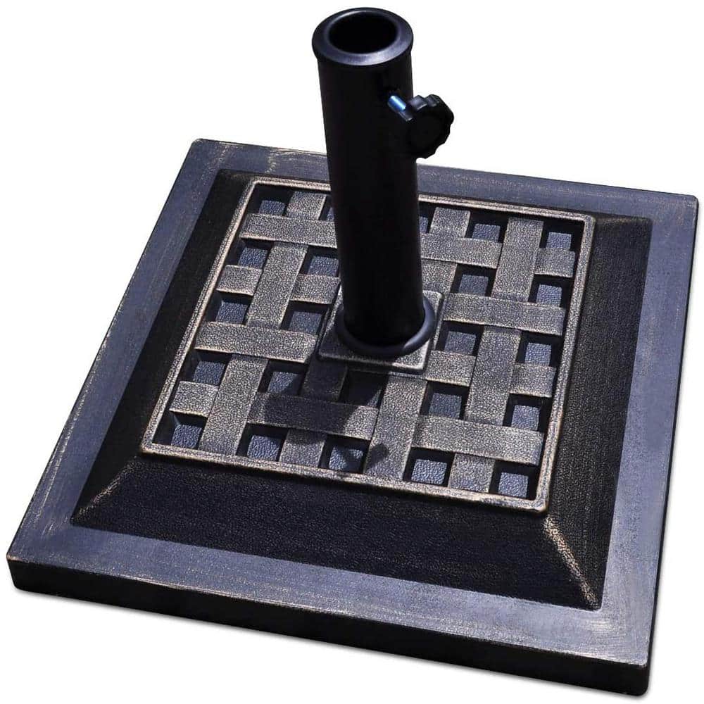 30 lbs. Resin Patio Umbrella Base in Bronze