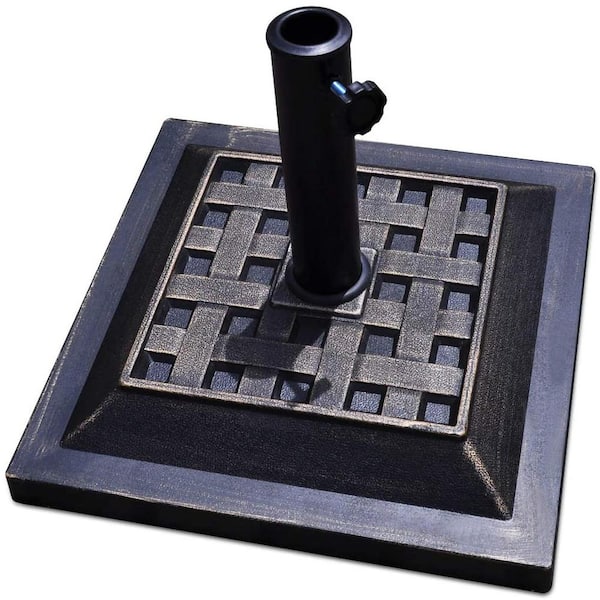 Alpulon 30 lbs. Resin Patio Umbrella Base in Bronze