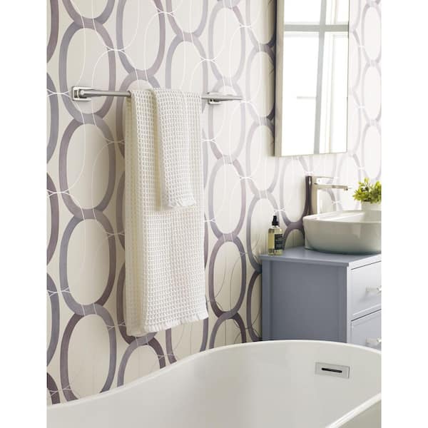 Bronx 24 in. Wall Mounted Towel Bar in Polished Nickel