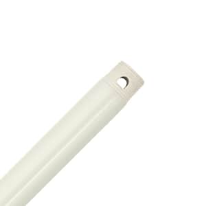 36 in. Original White Double Threaded Extension Downrod for 12 ft. ceilings