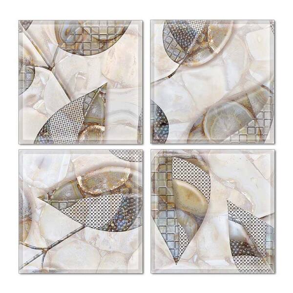 Instant Mosaic 6 in. x 6 in. x 6 mm Crystal Glass Mosaic Wall Tile ( 7.8 sq.ft. / Case)