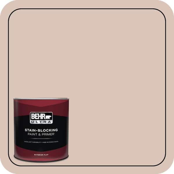 BEHR ULTRA 1 qt. #ECC-55-1 Mission Stone Flat Exterior Paint & Primer