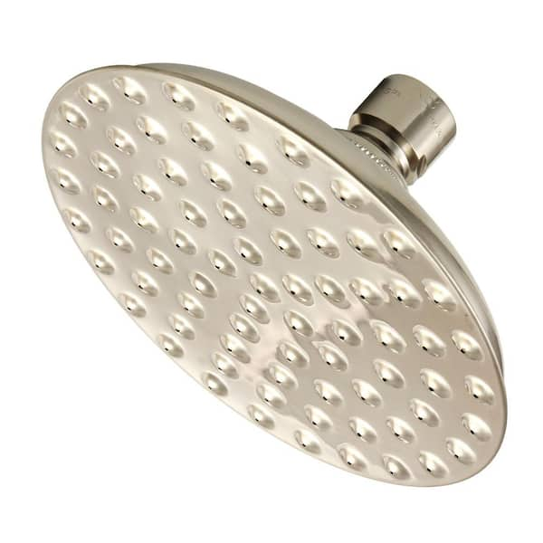 Kingston Brass Victorian 1-Spray Patterns 5-1/4 in. H Brass Wall Mount Fixed Shower Head in Polished Nickel