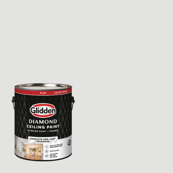 1 gal. Aria PPG1001-2 Flat Interior One-Coat Ceiling Paint with Primer