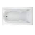 EverClean Cadet 72 in. x 42 in. Reversible Drain Whirlpool Tub in White