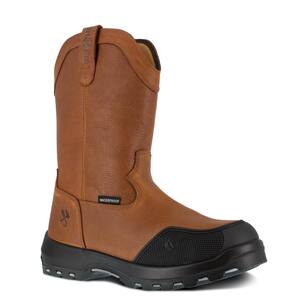 Men's Immortalizer Waterproof 10 in. Wellington Work Boot - Composite Toe - Brown Size 11.5(W)