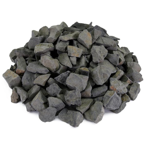 Yard Elements 25 Cu. Ft. of Small 3/8 in. Black Indigo Basalt Bulk Landscape Rock and Pebble for Gardening, Landscaping and Walkways