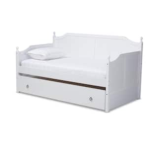 Millie White Twin Daybed with Trundle