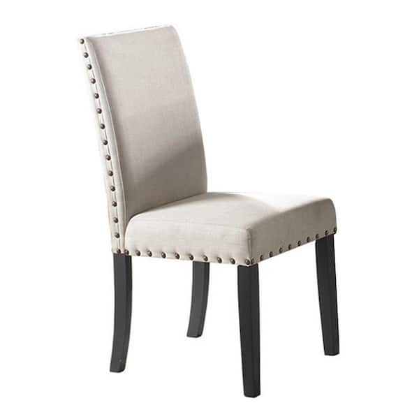 Best Master Furniture Hakan Antique Beige Parsons Chairs (Set of 2)