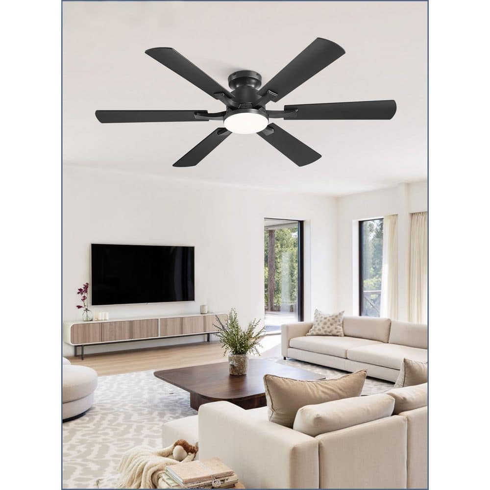 42 in Flush Mount Nickel Indoor/Outdoor Ceiling Fans with LED Lights Remote/APP Reversible Standard Bedroom Living Room price history on PriceWatchPro