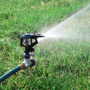 Lawn Sprinkler, Automatic Garden Sprinkler, 3000 Square Feet Coverage  Rotates 360-Degrees B01H1VUN8Y - The Home Depot