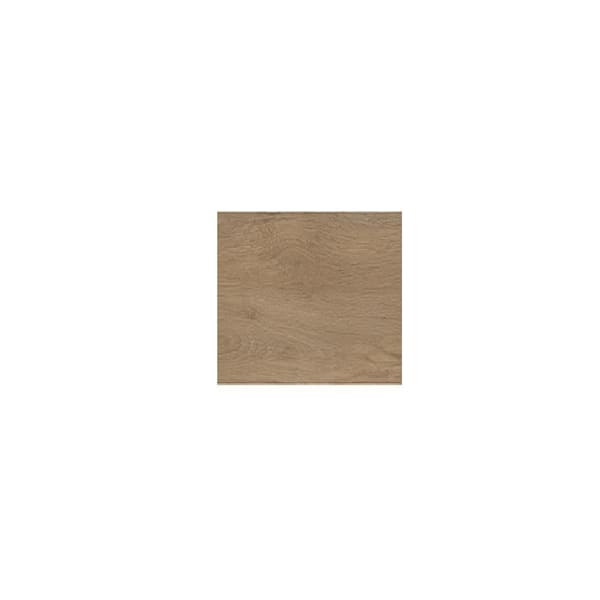 Take Home Sample-Plank Brown 4 in. x 4 in. Matte Porcelain Wood Look Wall and Floor Tile Sample