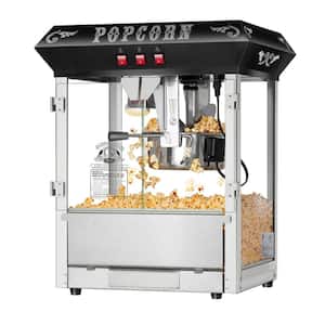 8 oz. Hot and Fresh Countertop Style in Black Popcorn Popper Machine-Makes Approx. 3 Gallons Per Batch