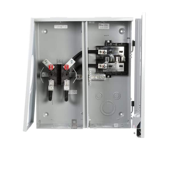 Siemens 200 Amp 4-Space 6-Circuit Main Lug Metermain Combination with Ringless Cover
