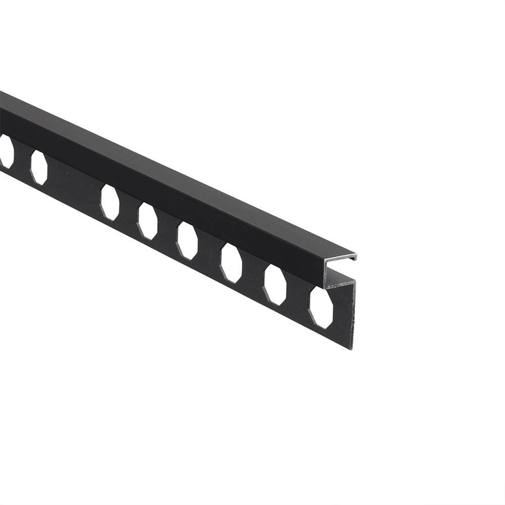 Novolistel 3 Matt Black 3/8 in. x 98-1/2 in. Aluminum Tile Edging Trim price history on PriceWatchPro
