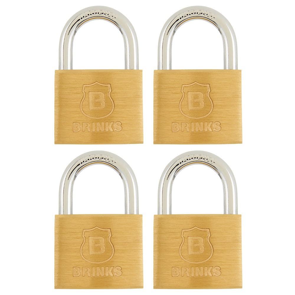 Brinks 1-9/16 in. (40 mm) Solid Brass Keyed Lock (4-Pack) 171-40401 - The  Home Depot
