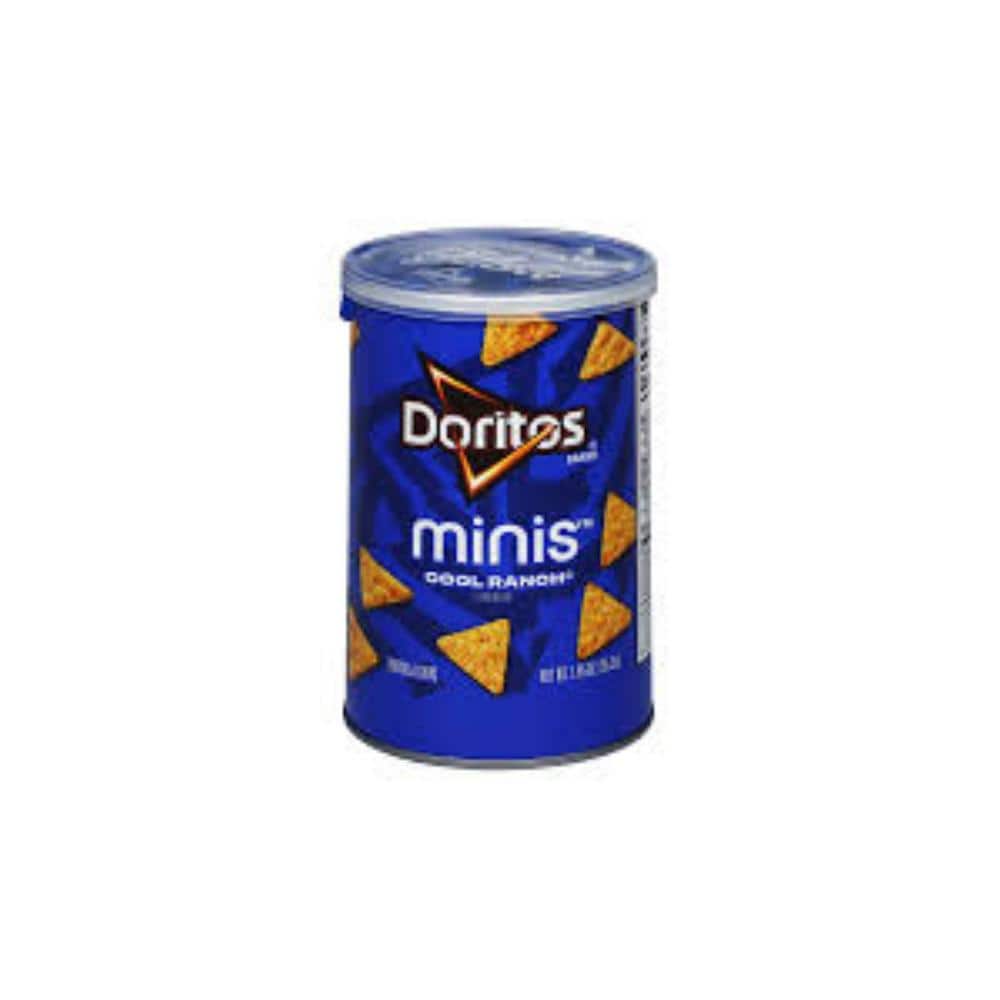 Doritos Chips, 1. 95oz, Cool Ranch, Minis Canister FRI75880 - The