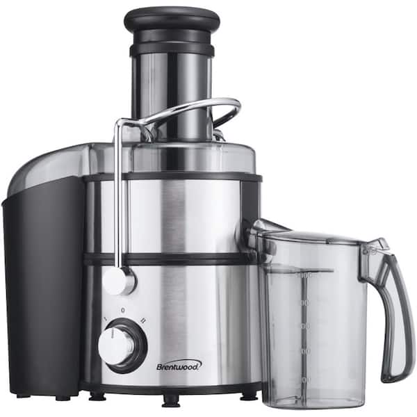 800 W 34 oz. Silver 2-Speed Electric Juice Extractor