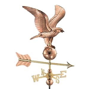 Eagle Cottage Weathervane - Pure Copper with Roof Mount