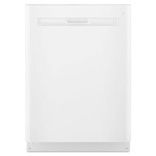 Maytag 24 in. Top Control Built-in Tall Tub Dishwasher in White with Stainless Steel Tub