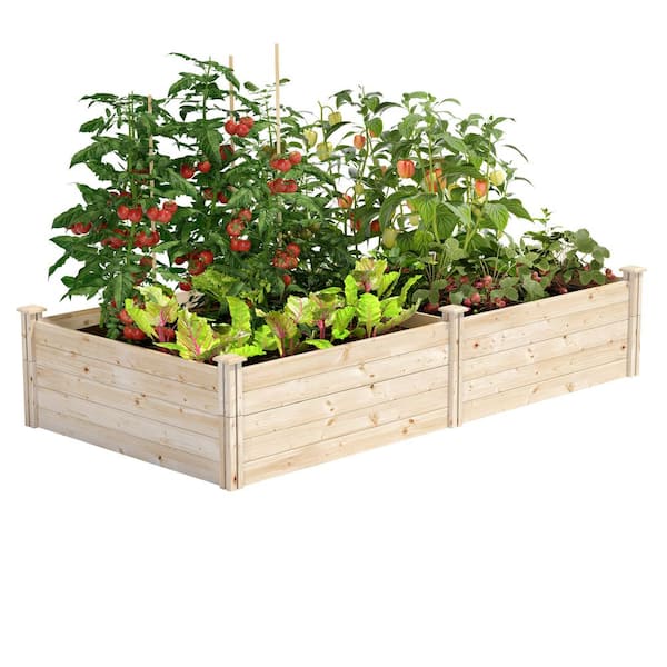4 ft. x 8 ft. x 17.5 in. Original Pine Raised Garden Bed