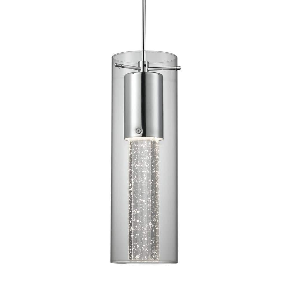 Chrome Glass Mini LED Pendant Light