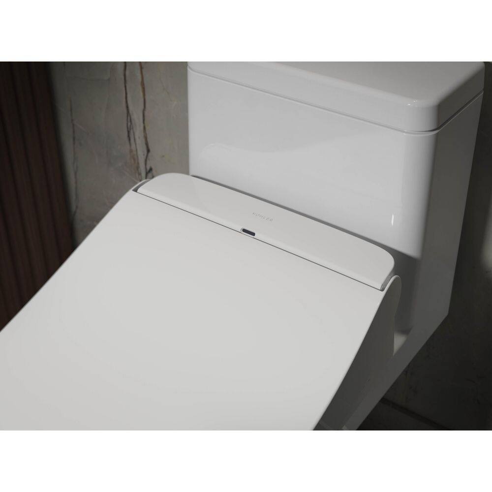 White Round Heated Bidet Toilet Seat with Remote Control