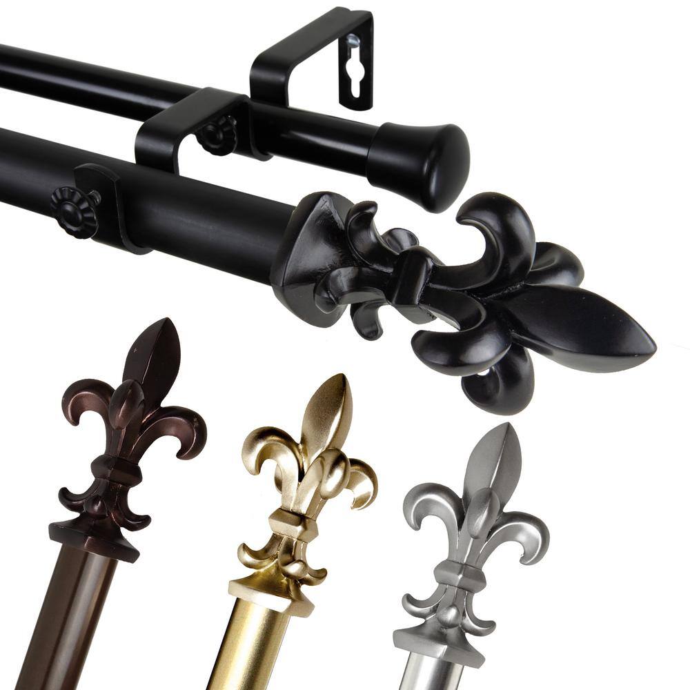 "1 Inch Dia 120-170"" Adjustable Emmett Double Curtain Rod in Gold" price history on PriceWatchPro