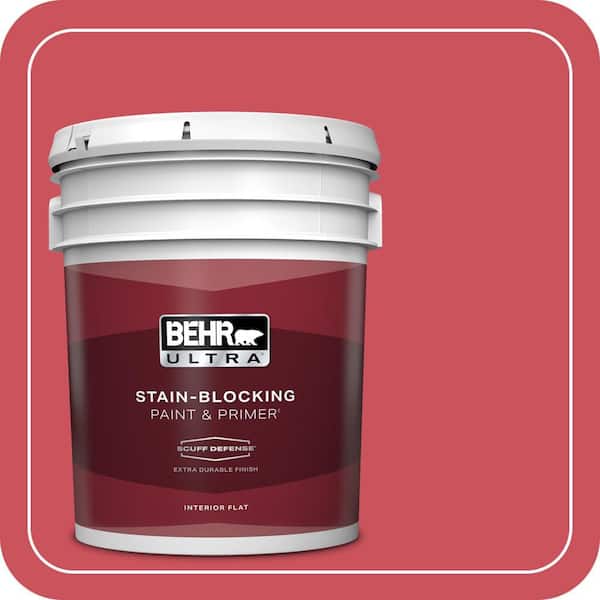 BEHR ULTRA 5 gal. #T15-14 Super Hero Extra Durable Flat Interior Paint & Primer