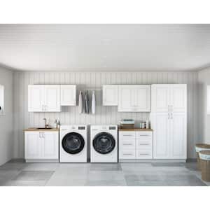 Greenwich Verona White Plywood Shaker Stock Ready to Assemble Kitchen-Laundry Cabinet Kit 24 in. x 84 in. x 174 in.