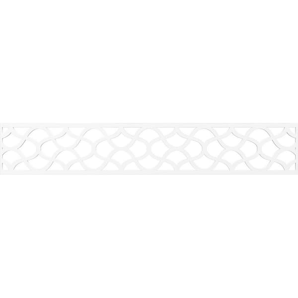 Ekena Millwork Resort Fretwork 0.375 in. D x 46.625 in. W x 8 in. L PVC Panel Moulding