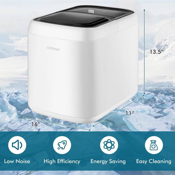 Costway 35 lbs./24H Portable Countertop Ice Maker Machine Self