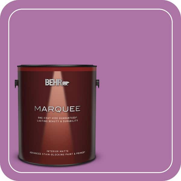 BEHR MARQUEE 1 gal. #670B-6 Orchid Kiss Matte Interior Paint & Primer