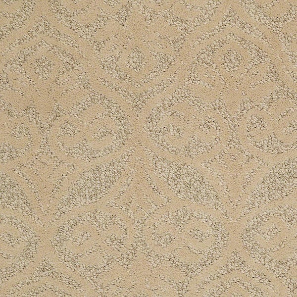 Lifeproof Perfectly Posh - Bamboo - Beige 43 oz. Nylon Pattern Installed Carpet