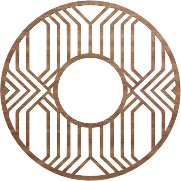 Ekena Millwork 0.25 in. x 6.625 in. x 18 in. Wood Medallion Moulding