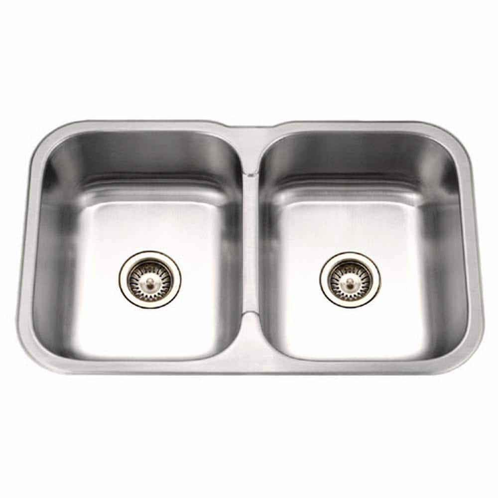 Medallion Gourmet 31.5'' Stainless Steel Double Bowl Kitchen Sink