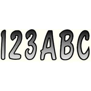 Series 200 Registration Kit, Cursive Font With Top to Bottom Color Gradations, Silver/Black