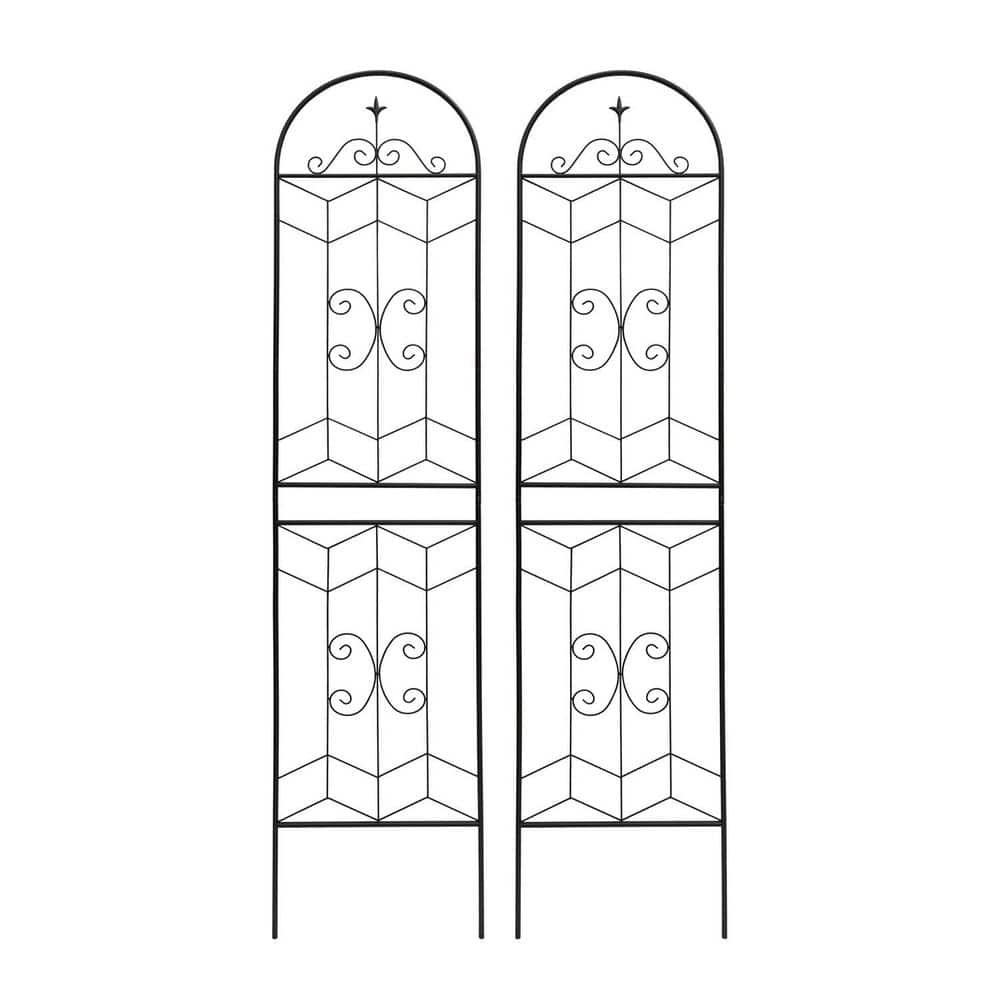 86.7 in. Metal Garden Trellis for Climbing Plants Trellis for Climbing Plan