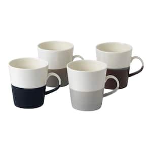 Coffee Studio 19 oz. Mixed Colors Porcelain Mug Grande (Set of 4)