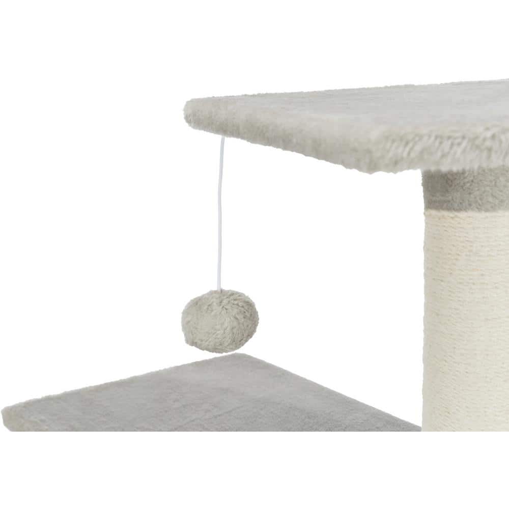 Abby 63.5'' Gray Sisal Cat Tree with Plush Platforms