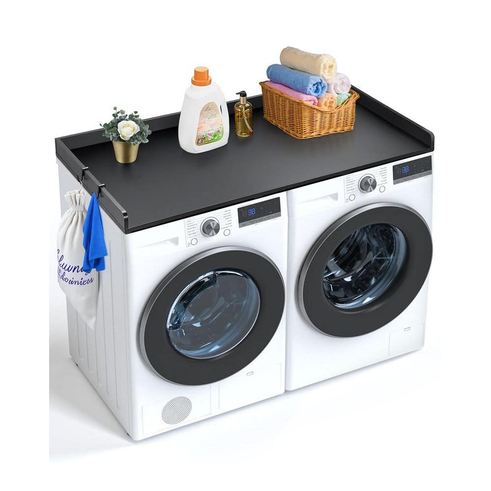 Washer Dryer Countertop, 4.5 ft. Washer and Dryer Countertop, Laminate Countertops in Matte Black with Standard Edge price history on PriceWatchPro