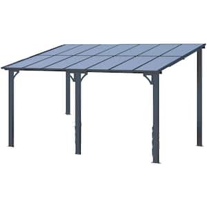 AECOJOY 20 ft. x 10 ft. Dark Gray Aluminum Patio Cover AECOJOY 20 ft. x 10 ft. Dark Gray Aluminum Patio Cover